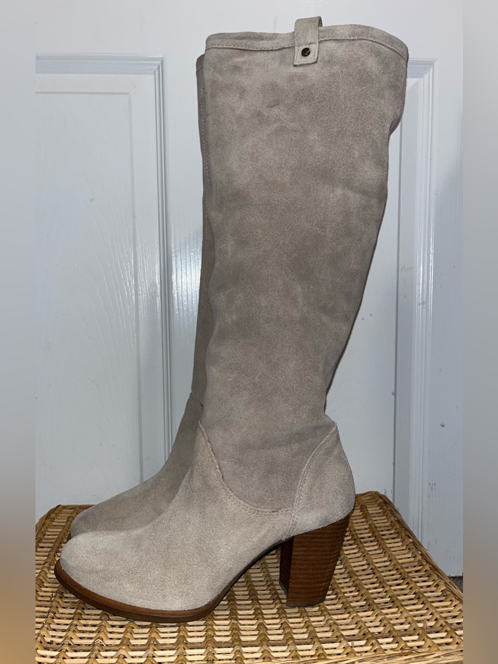 UGG Ava tall suede heeled boots